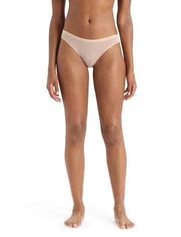 One Piece & Sets Icebreaker Merino Siren Bikini Briefs Damskie Khaki Złote | PL 1210WNBY